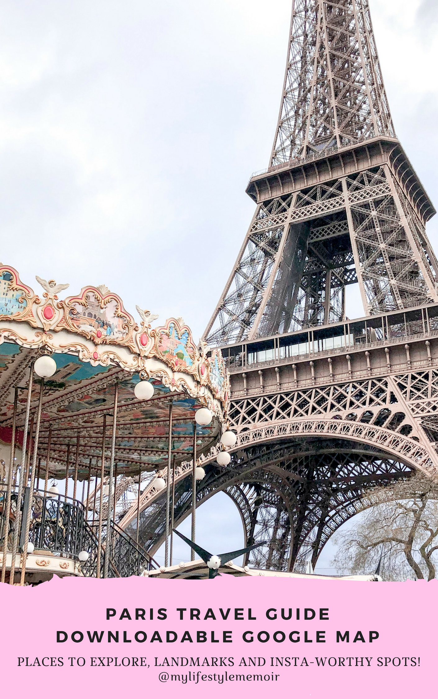 Planning a trip to Paris? This ultimate guide will show you all the landmarks and Instagram spots of Paris. Featuring a downloadable map showcasing it all! #travel #paris #france #Instagrammable #ParisGuide #travelguide